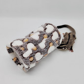 Hamstri mänguasi väikeloomade tunnelvoodi soe plüüsis armas hamstri toru mänguasi magamisvoodi puur hamstri merisea jänesele