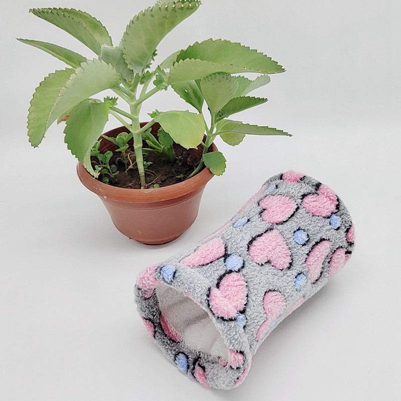 Hamstri mänguasi väikeloomade tunnelvoodi soe plüüsis armas hamstri toru mänguasi magamisvoodi puur hamstri merisea jänesele