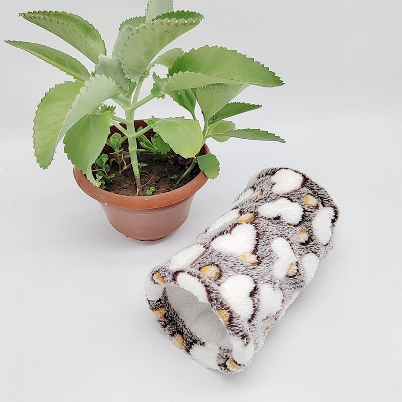 Hamstri mänguasi väikeloomade tunnelvoodi soe plüüsis armas hamstri toru mänguasi magamisvoodi puur hamstri merisea jänesele