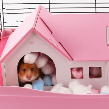 100 τμχ Πολύχρωμες βαμβακερές μπάλες για μικρά ζώα Παιχνίδια για ποντίκι ποντίκι χάμστερ Υλικό φωλιάς Χειμώνας Keep Warm Προμήθεια πλήρωσης σπιτιών
