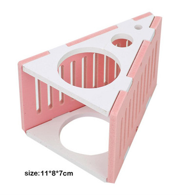 Χάμστερ Toy Cage House Nest House άοσμο μη τοξικό ξύλινο καλύβα και κάστρο Μικρή παιδική χαρά ζώων μασάτε για χάμστερ