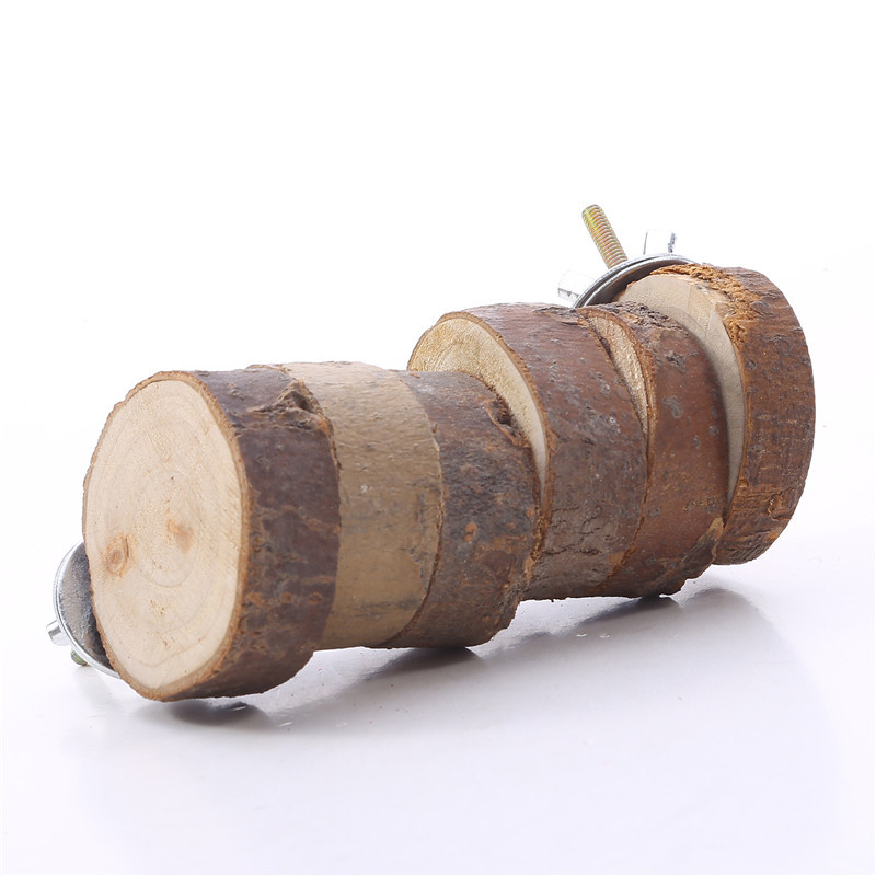 Jucărie din lemn pentru hamster pentru cușcă 6/10 trepte Blocuri de cățărat din lemn Jucărie de mestecat Porcușor de Guineea Sobolan arici Accesorii pentru cușcă pentru animale de companie mici