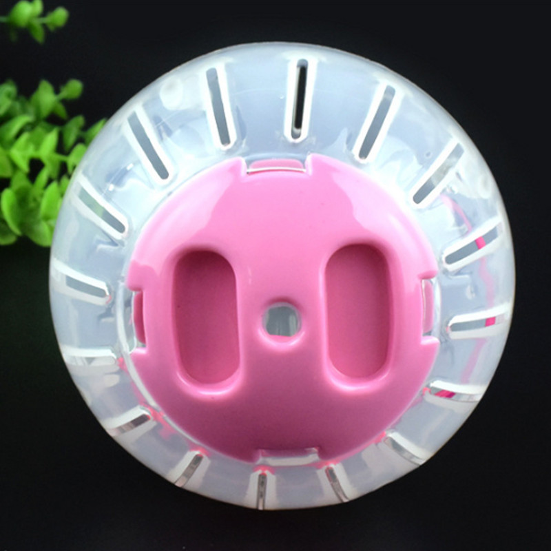 Μίνι πλαστικό αστείο παιχνίδι για τρέξιμο χάμστερ Αθόρυβο περιστροφικό τζόκινγκ Τροχός Chinchilla Pet Gerbil Αθλητική μπάλα για μικρά ζώα