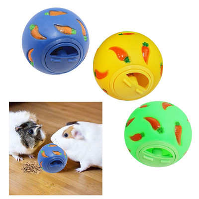 Bunny Treat Ball Lemmikloom Aeglane Feeder Kauss Koer Interaktiivne mänguasi Suupiste Mängupall Lekkiv toit Söötmine Mänguasjad Tuhkur Kiisu Koer Jänes Rott