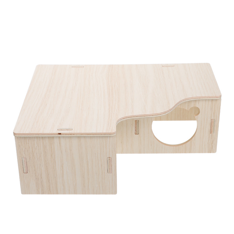 Casă Habitat din lemn Ascunzătoare multifuncțională pentru hamsteri Ascunzătoare creativă pentru hamsteri pentru cadou acasă din Guineea