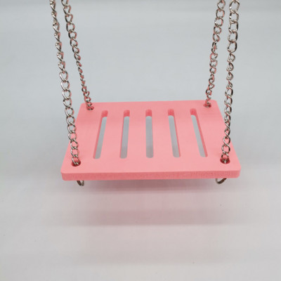 Hörcsög játékok Aranyos hörcsög tornajáték fából készült szivárványhíd libikóka hinta játékok kisállat tevékenységek mászó játék ketrec kiegészítők