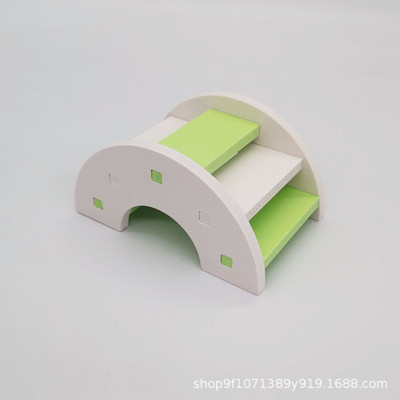 Hörcsög játékok Aranyos hörcsög tornajáték fából készült szivárványhíd libikóka hinta játékok kisállat tevékenységek mászó játék ketrec kiegészítők