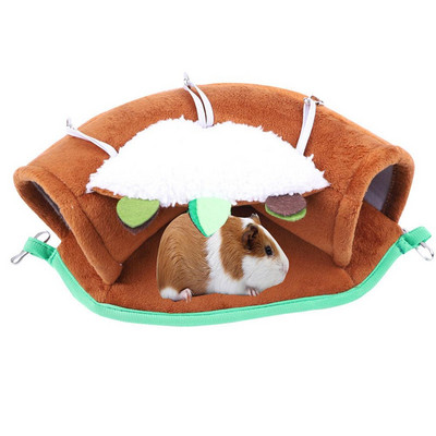 Guinea Pig Hanging Tunnel Small Animal Hammock Cozy Bed Nest Hanging Toys and Cage Accessories for Ferret Rat Hamster Squirrel