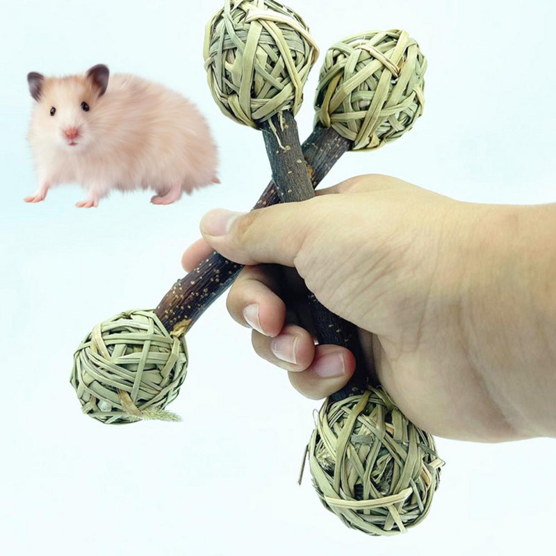 2 tk hea hammaste lihvimispulk mitmeotstarbeline stressi leevendav muru hamster küüliku puuoksa murupall puripurimänguasi