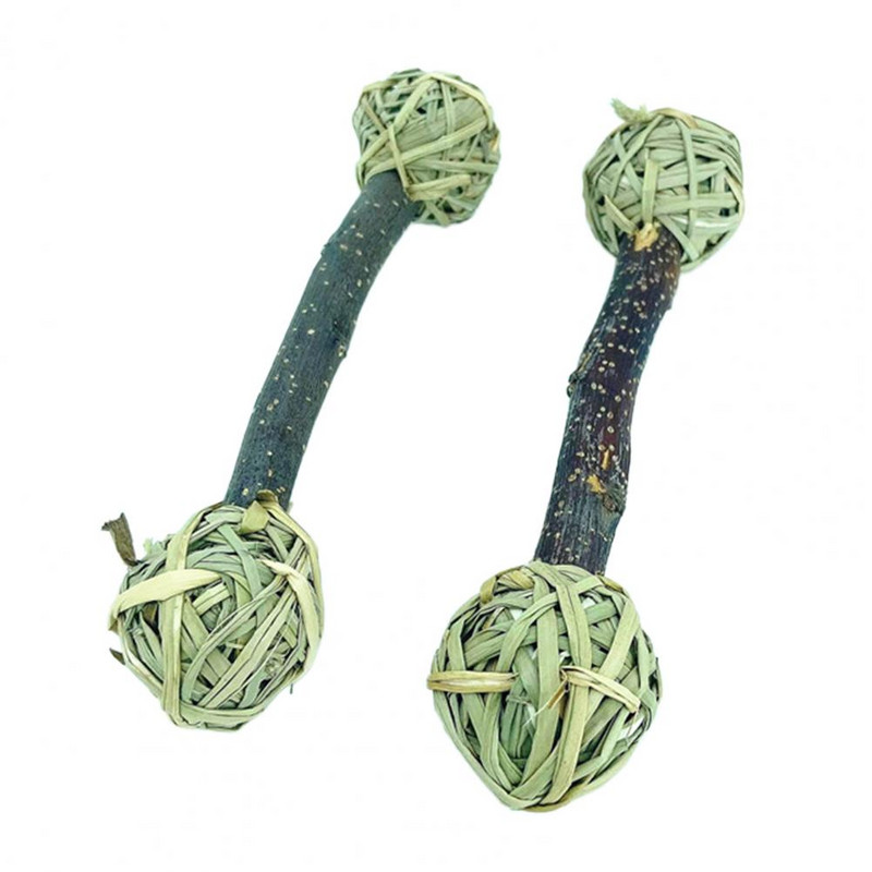 2 tk hea hammaste lihvimispulk mitmeotstarbeline stressi leevendav muru hamster küüliku puuoksa murupall puripurimänguasi