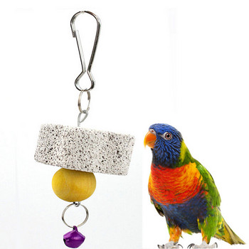 Parrot Mouth Grinding Stone Cage Toy Molar Stone Parakeet Cockatiel Toy Mineral 4cm Parrot Mouth Grinding Stone