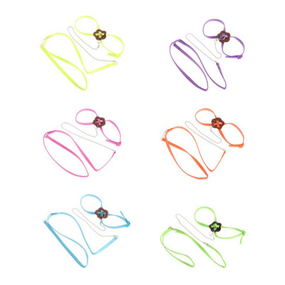 Papagailis putnu siksna āra regulējama iejūga treniņu virve pret kodumu lidojoša lente mīksta, ērta papagaiļa pavada, nolaižama kuģis