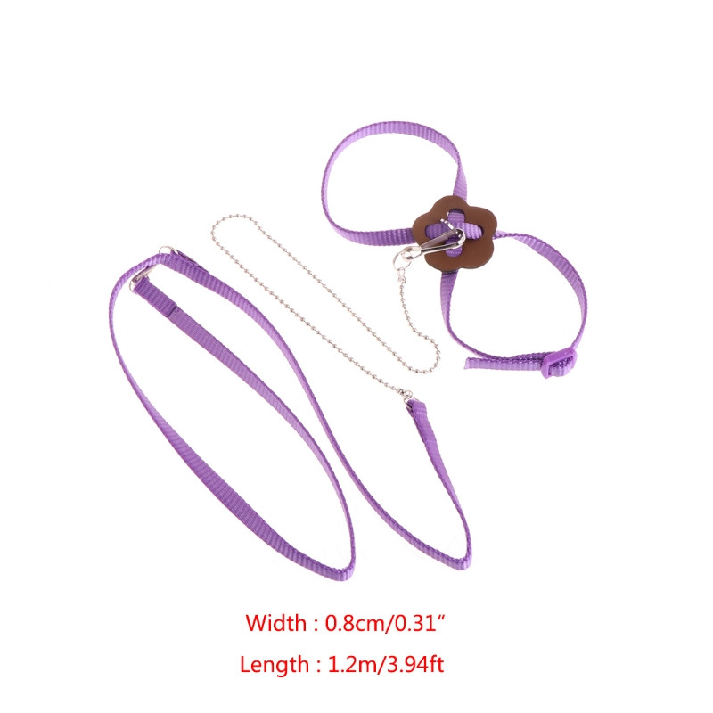 Papagailis putnu siksna āra regulējama iejūga treniņu virve pret kodumu lidojoša lente mīksta, ērta papagaiļa pavada, nolaižama kuģis