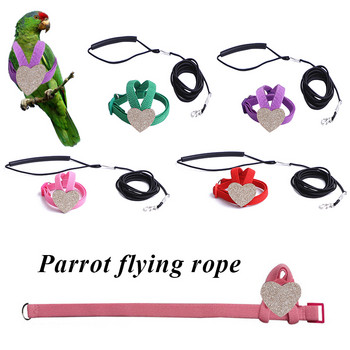 Long Bird Harness Leash Anti-Bite Training Rope Διακοσμητικό ελαφρύ σχοινί γιλέκου παπαγάλου παπαγάλου για κατοικίδιο ιπτάμενο σχοινί εξωτερικού χώρου