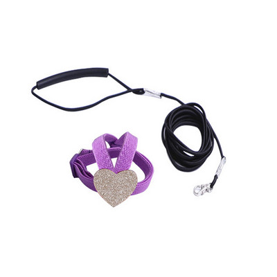 Gara putnu iejūga pavada pret sakodienu treniņu virve Dekoratīva viegla papagaiļa veste virve mājdzīvnieku āra lidošanai