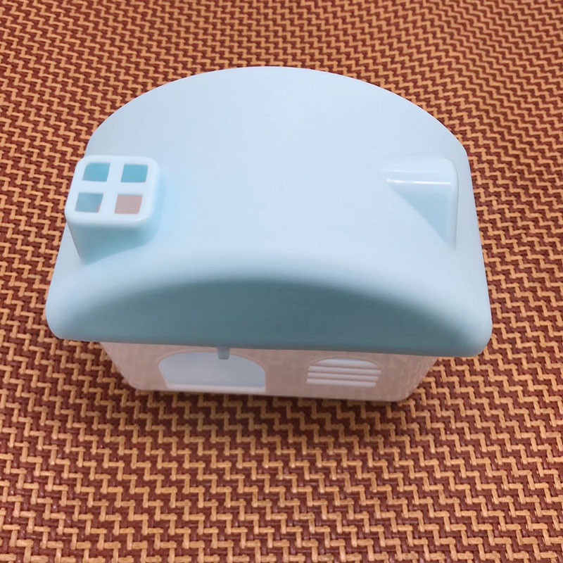 Μικρό συναρμολογούμενο σκυλί κατοικίδιων ζώων Χάμστερ Κλουβί σπιτάκι ινδικού χοιριδίου Πλαστικό χαριτωμένο σπίτι κρεβατοκάμαρας για κατοικίδια Παιχνίδι για το Hamster House Blue