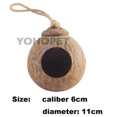 Prirodni mali kućni ljubimci Kokosovi kavezi Kavez za kućne ljubimce za hrčka Zamorac Miševi Vjeverica Drvena kućica za štakora Glodavac Gnijezdo za male životinje