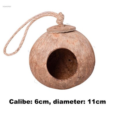 Prirodni mali kućni ljubimci Kokosovi kavezi Kavez za kućne ljubimce za hrčka Zamorac Miševi Vjeverica Drvena kućica za štakora Glodavac Gnijezdo za male životinje