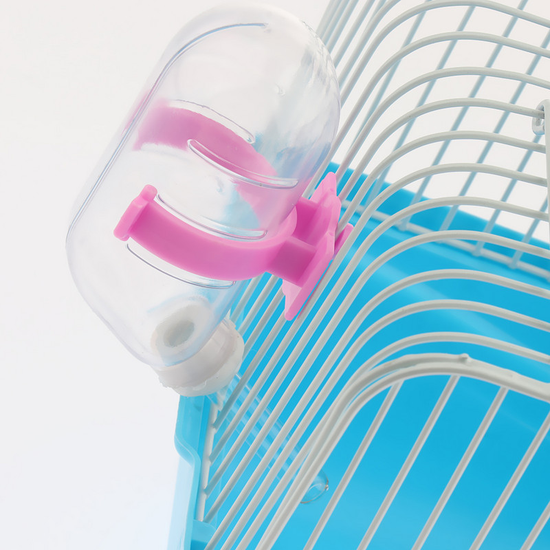 Hamster Mouse Toaletă Gerbil Cușcă Transport Cușcă Baie cu roată de alergare Casă de jucărie pentru animale de companie Baie Sticla de apă Rechizite pentru vase