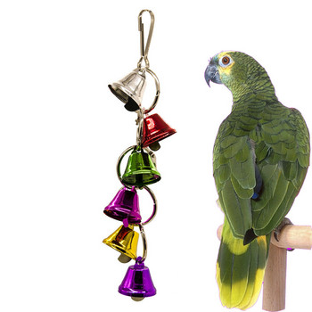 Bells Birds Parrots Παιχνίδια κλουβί Αξεσουάρ Προμήθειες Κρεμαστό παπαγάλο για παιχνίδι Budgie jouet perroquet vogel speelgoed