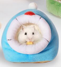 Χειμωνιάτικο ζεστό κατοικίδιο καναπέ-κρεβάτι κινουμένων σχεδίων Κλουβί για αξεσουάρ χάμστερ ινδικό χοιρίδιο Σπίτι κρεβατιού Μικρή φωλιά ζώων για τρωκτικό/ινδικό χοιρίδιο