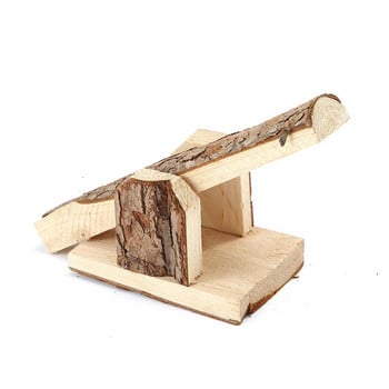 Декор на хабитат на хамстер Естествени дървени играчки за дъвчене за хамстери джуджета Песчанки Бурундуци Сирийски хамстери