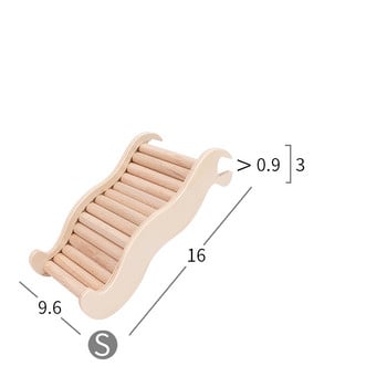 Χάμστερ ξύλινη σκάλα Μικρό παιχνίδι αναρρίχησης κατοικίδιων για τσιντσιλά Φυσικά παιχνίδια άσκησης χάμστερ Αξεσουάρ ινδικού χοιριδίου