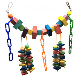 1 buc. Jucării pentru păsări pentru papagal, muşcături de păsări colorate, urcare, jucărie de mestecat, agăţat leagăn, cuşcă papagal, jucării de mestecat pentru păsări, accesorii pentru păsări