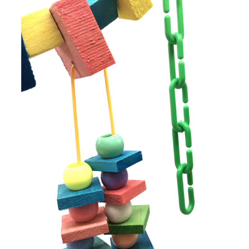 1 buc. Jucării pentru păsări pentru papagal, muşcături de păsări colorate, urcare, jucărie de mestecat, agăţat leagăn, cuşcă papagal, jucării de mestecat pentru păsări, accesorii pentru păsări