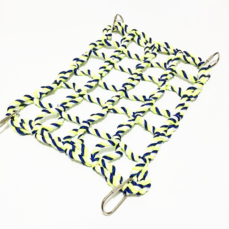 Lemmiklooma võrkkiik Mänguasi Hamster Orav Kutsikas Võrk Köiemaja Rõdu võrkkiik Värviline kudumine Ronimisvõrk Papagoi Linnuvõrk Lemmikloomatarbed