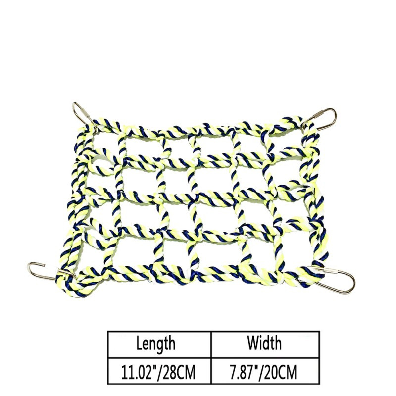 Lemmiklooma võrkkiik Mänguasi Hamster Orav Kutsikas Võrk Köiemaja Rõdu võrkkiik Värviline kudumine Ronimisvõrk Papagoi Linnuvõrk Lemmikloomatarbed