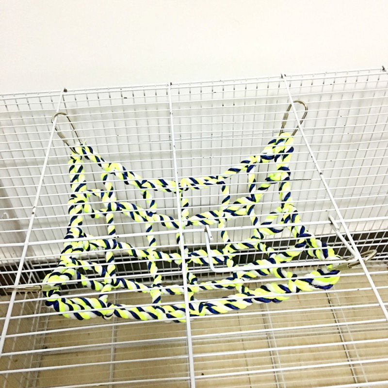 Lemmiklooma võrkkiik Mänguasi Hamster Orav Kutsikas Võrk Köiemaja Rõdu võrkkiik Värviline kudumine Ronimisvõrk Papagoi Linnuvõrk Lemmikloomatarbed