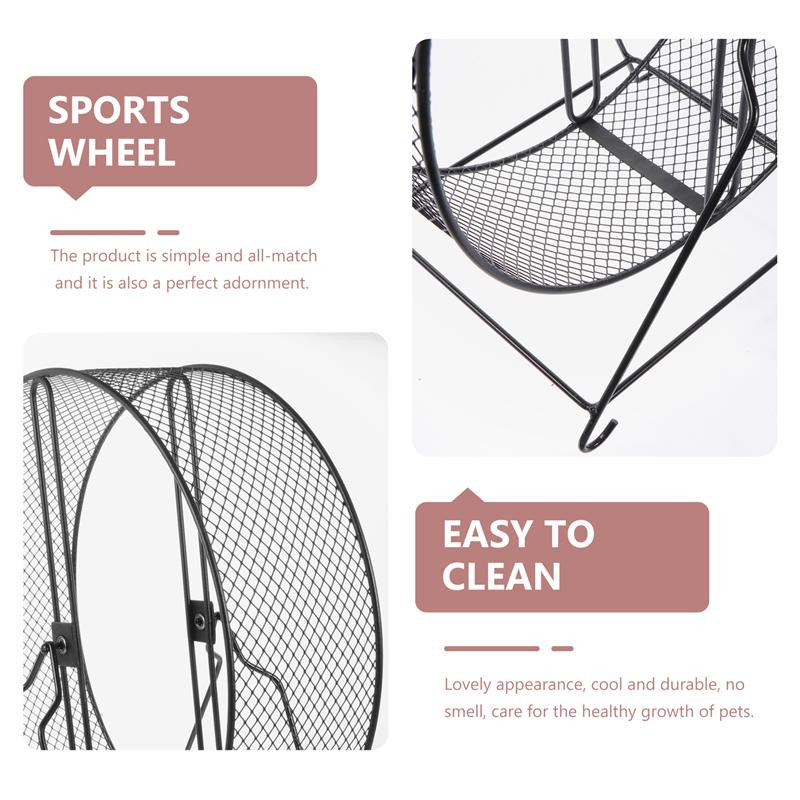 Τροχαίο χάμστερ Άσκηση Τρέξιμο Μικρό σιωπηλό Chinchilla Largehedgehog Γουινέας Ratgerbil Metal Pet Quiet S Animal