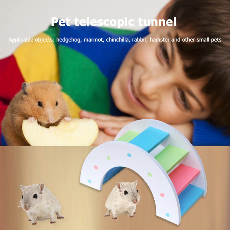 Puidust Tangrami kiikmänguasi hamster merisea sisetingimustes, välitingimustes, libisemiskindel Rippredel, väike lemmiklooma tööriist