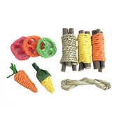 Voortanden Slijpen Bunny Molaire Speelgoed Verbeteren Tandheelkundige Gezondheid Voor Χάμστερ Chinchilla Cavia Houten Σνακ