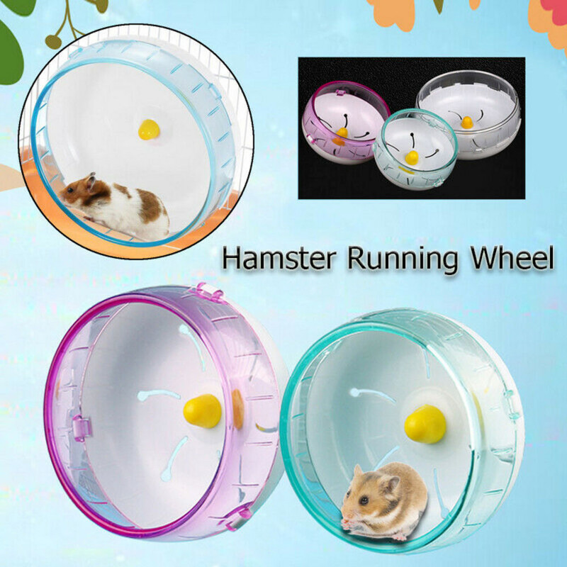 Αθόρυβο χάμστερ Running Wheel Μικρά κατοικίδια Παιχνίδι για τρέξιμο χάμστερ Άσκηση Αθλητικά κατοικίδια Κουνέλι Αρουραίος Παίξτε Αξεσουάρ κλουβιού παιχνιδιών