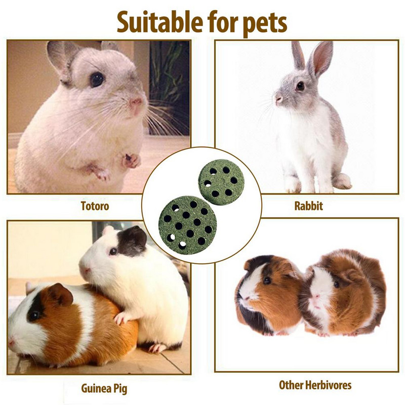 Timothy Grass Chew Molar Toys Natural Alfalfa Hay Grass Cakes for Hamster Guinea Pigs Σκίουρος Κουνέλια Τσιντσιλά Μικρά ζώα