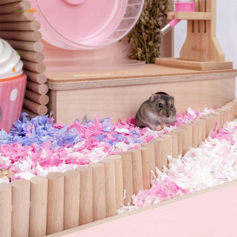 Jucărie ecologică cu scară pentru animale de companie Jucărie creativă cu hamster Instalare ușoară Jucărie pentru cățărare pe pod pentru animale de companie Rezistent la mușcături