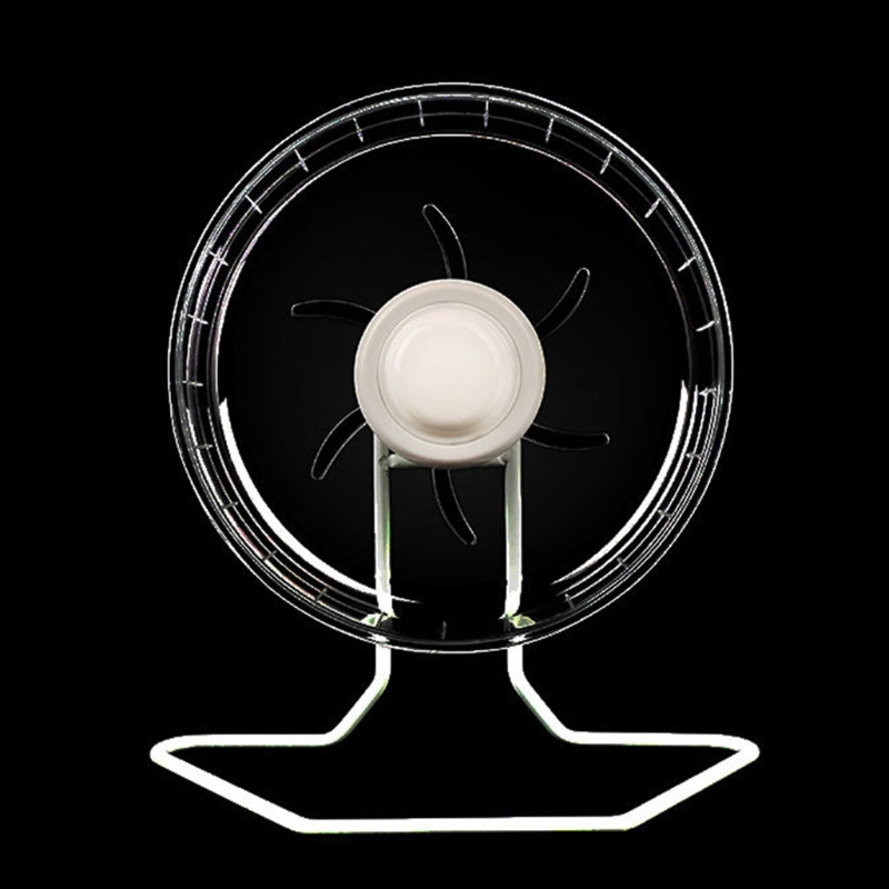 Caurspīdīgi kāmju skriešanas riteņi Vingrošanas ritenis ar metāla statīvu Kluss Gerbil Rat Pretslīdes plastmasas apakštase Viegli saliekams 16 24cm