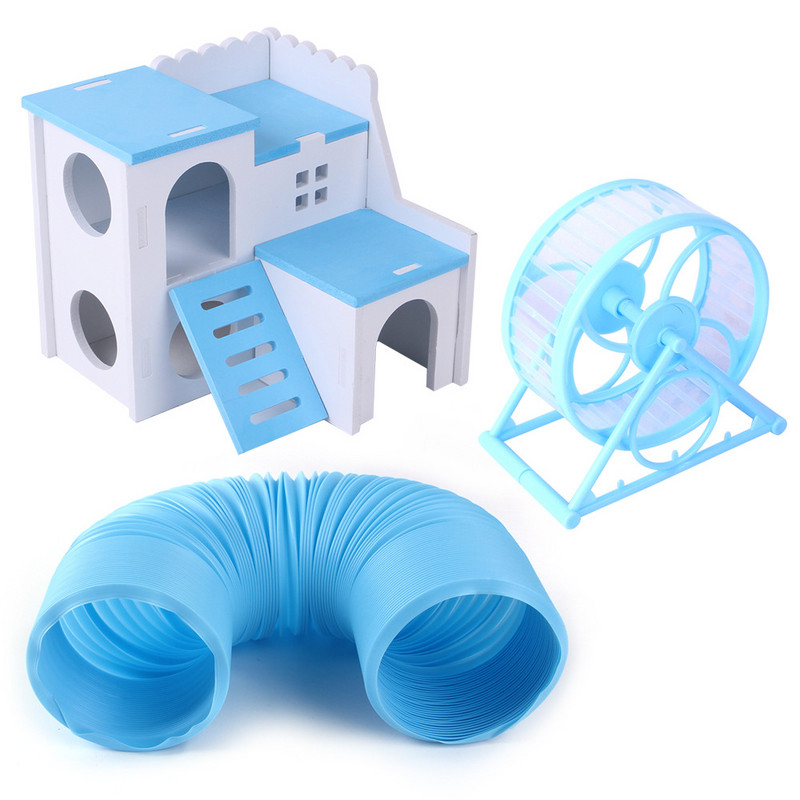 3 tk/komplekt merisea mänguasjad hamstri kanal Hamstri villa kuldkaru spordiratas tšintšilja hamstri mänguasjad puuri tarvikud