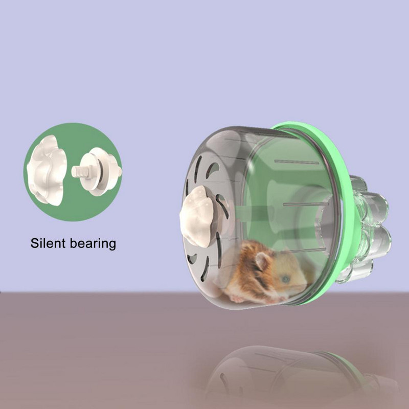 Ευρύς διάδρομος Αθόρυβος άξονας Τροχοί χάμστερ αντιολισθητικές αποτρέπουν τον τραυματισμό Ομαλή περιστροφή ινδικό χοιρίδιο που παίζει τρέξιμο παιχνίδι για κλουβιά