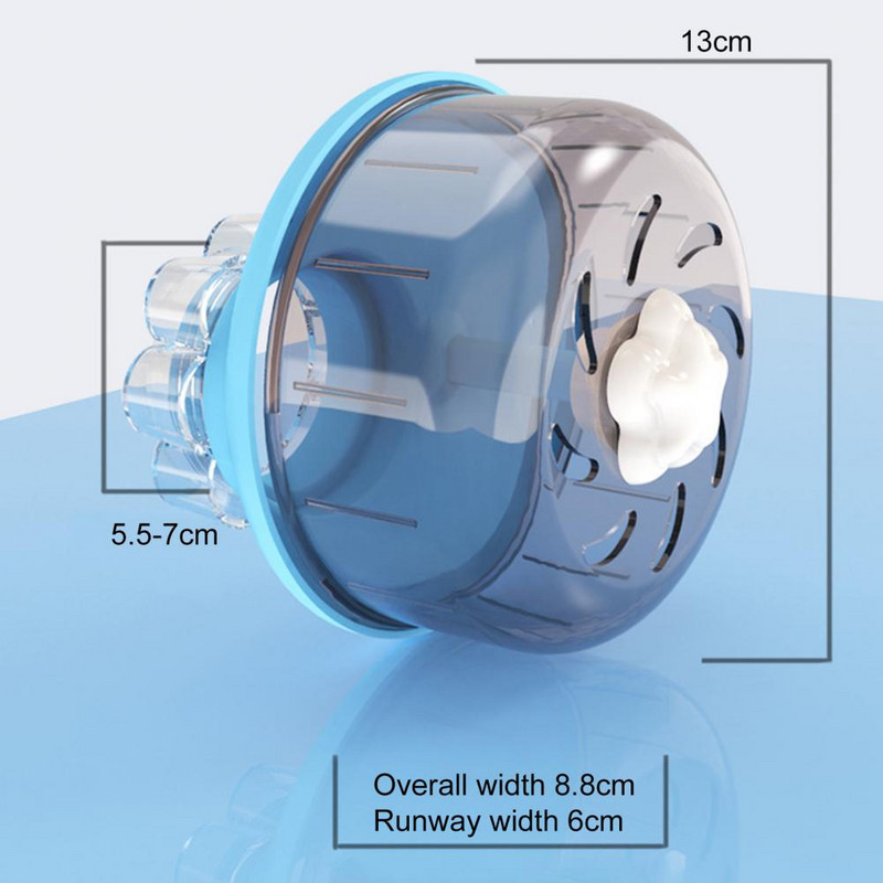 Ευρύς διάδρομος Αθόρυβος άξονας Τροχοί χάμστερ αντιολισθητικές αποτρέπουν τον τραυματισμό Ομαλή περιστροφή ινδικό χοιρίδιο που παίζει τρέξιμο παιχνίδι για κλουβιά