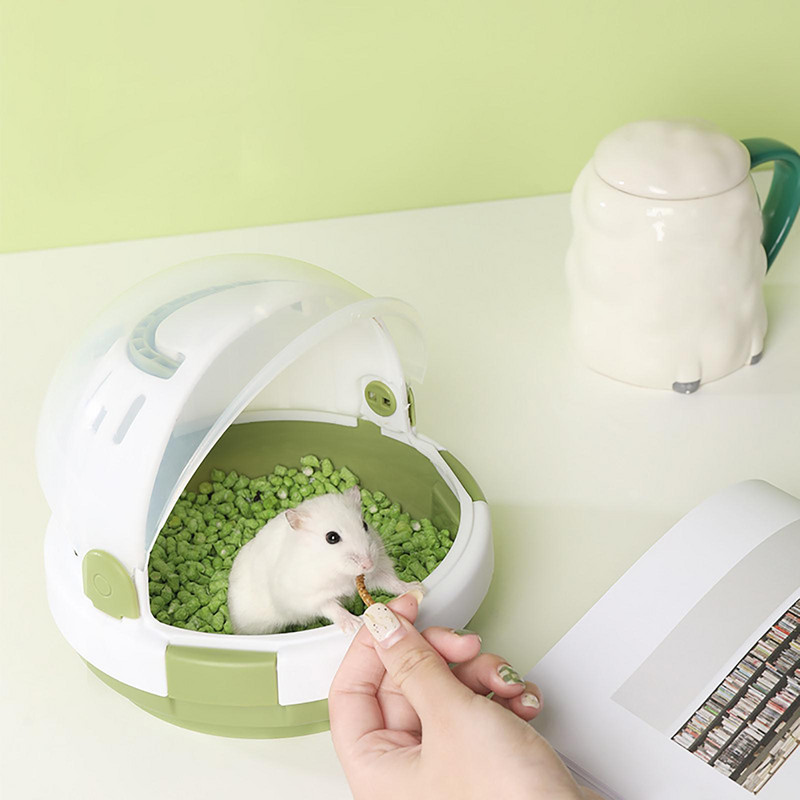 Portable, respirabil, în aer liber, transport pentru hamsteri, cușcă de călătorie, casă de vacanță pentru papagali, glider de zahăr, chinchilla habitat