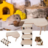 Mājdzīvnieku kāpņu rotaļlieta Ciets šinšillu statīvs Dabīga koka jūrascūciņas kāmja platforma kāpšanas rotaļlieta ezim