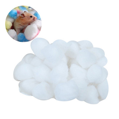 Noua minge de bumbac pentru hamster pentru animale de companie, colorată iarnă caldă, aprovizionare pentru cuști, filtru de umplutură, umplutură cu minge de hârtie pentru urs, provizii pentru animale mici