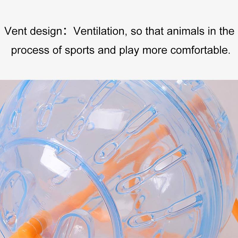 Hamster Silențios Minge de Jogging Hamster Gerbil Sobolan Exercițiu Portabil Amuzant Hamster Mingi de alergare cu Stand Jucării Accesorii