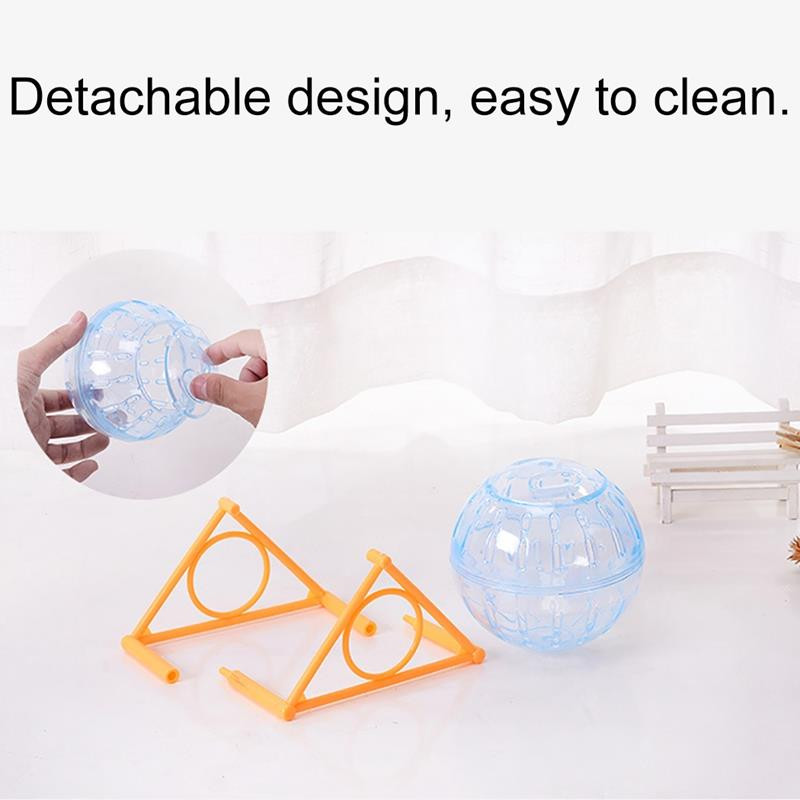 Hamster Silențios Minge de Jogging Hamster Gerbil Sobolan Exercițiu Portabil Amuzant Hamster Mingi de alergare cu Stand Jucării Accesorii