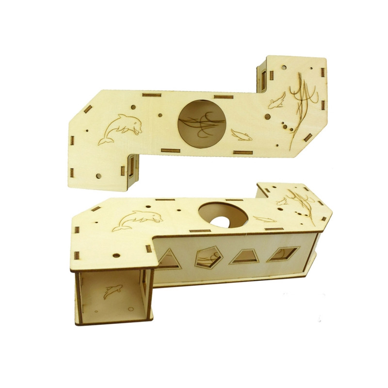 Kućica u labirintu za hrčka Drvene sportske staze Tunel za skrovište Istraživanje Igračke za gerbile Mali glodavci Vježbajte i igrajte se 5 vrsta