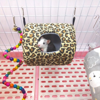17x13 cm Μαλακό κλουβί κρεβατιού ινδικού χοιριδίου για χάμστερ Μίνι ζωικά ποντίκια Φωλιά αρουραίων Κρεβάτι Χάμστερ Σπίτι Μικρά κατοικίδια Προϊόν Κρεβάτι χάμστερ