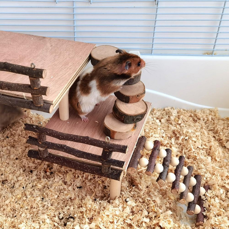 Jucărie de petrecere a timpului liber Cobai robust, platformă de hamster, jucărie de alpinism, jucărie de exercițiu, jucărie de alpinism, șobolan, rezistent la uzură pentru rozătoare
